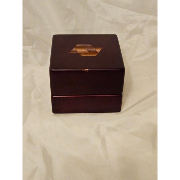 Vintage Quartz World Time Clock Airplane Hand Desk Wooden Box - Picture 3 of 6